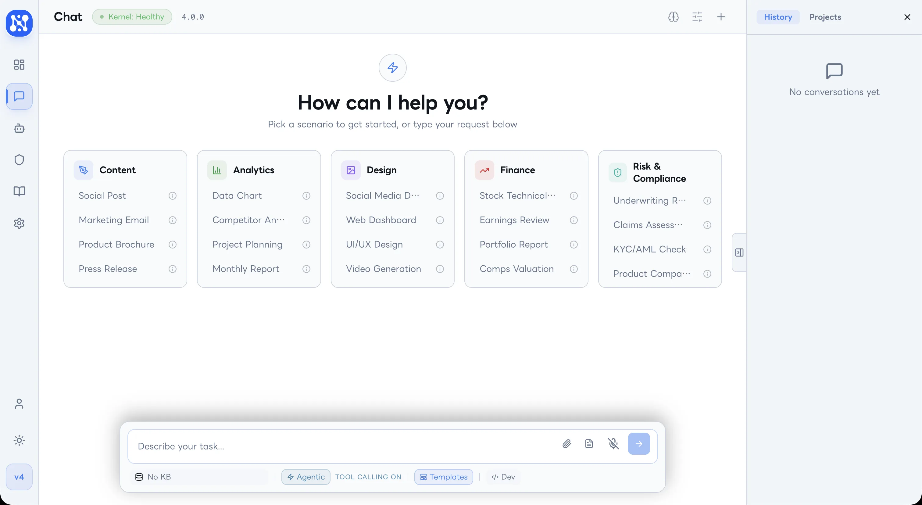 NEXUS OS AI 工作自動化平台介面